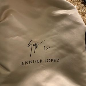 Gold Giuseppe Zanatti Swarovski crystals by Jennifer Lopez worn once